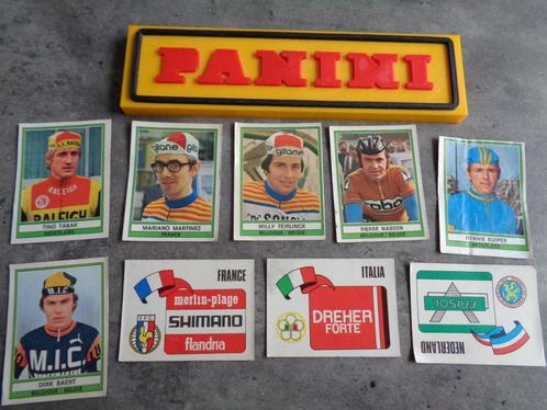 PANINI wielrennen stickers SPRINT 74 anno 1974 9 x diverse, Hobby en Vrije tijd, Stickers en Plaatjes, Verzenden