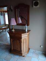 Halkast met spiegel, Antiek en Kunst, Ophalen