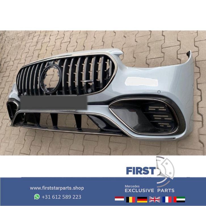 W223 S63 AMG BUMPER A2238853901 S63s CARBON VOORBUMPER S Kla, Auto-onderdelen, Carrosserie, Bumper, Mercedes-Benz, Voor, Gebruikt