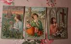 3 vintage kaarten Hoop, geloof, la charité, Verzamelen, Foto's en Prenten, Ophalen of Verzenden