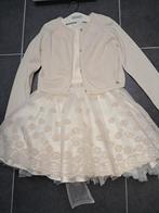 communie kleed + gilet gymp maat 134, Kinderen en Baby's, Kinderkleding | Maat 134, GYMP., Meisje, Ophalen of Verzenden, Zo goed als nieuw