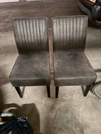 2 prachtige lederen stoelen 40€ samen, Enlèvement, Comme neuf, Deux