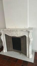 Marmeren wit-carrera schouw louis XIV, Huis en Inrichting, Ophalen, Zo goed als nieuw