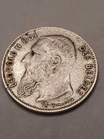 50 centiem zilver 1909 leopold 2 brede baard, Postzegels en Munten, Munten | België, Zilver, Ophalen of Verzenden, Losse munt