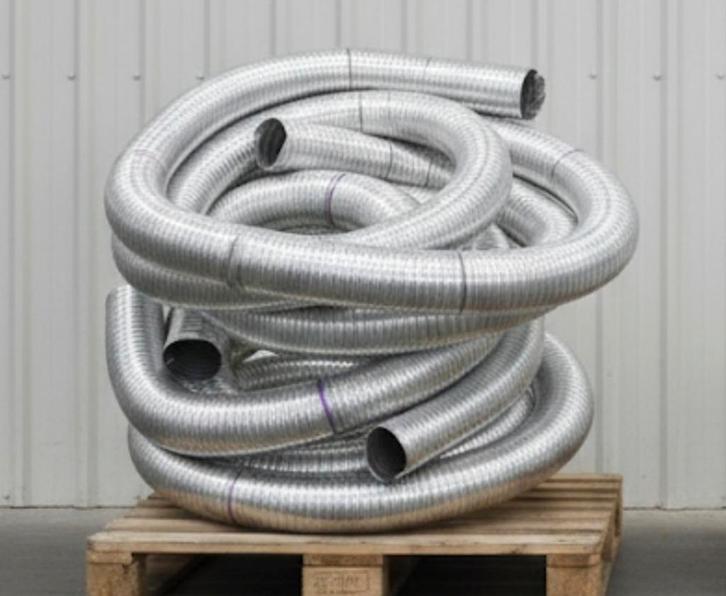 Tubage INOX Double Peau Ø125mm, Doe-het-zelf en Bouw, Buizen en Afvoer, Afvoer, Inox