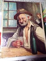 Reproductie schilderij van G. SELURTIS: MAN MET BRUINE HOED, Ophalen