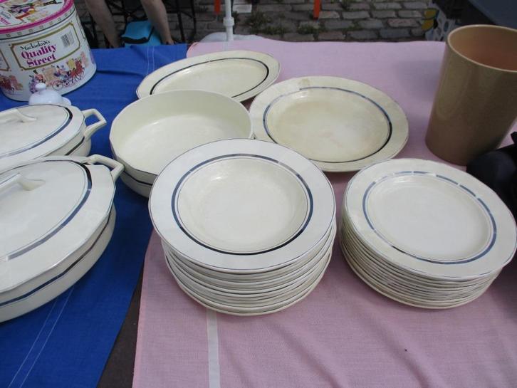 Servies Nimy voor 12 personen, Antiek en Kunst, Antiek | Servies compleet, Ophalen