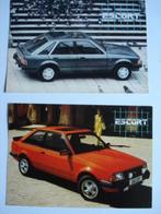 Ford Escort Ghia XR3 1981 world car kaart card LOT van 2, Verzenden, Zo goed als nieuw, Auto's