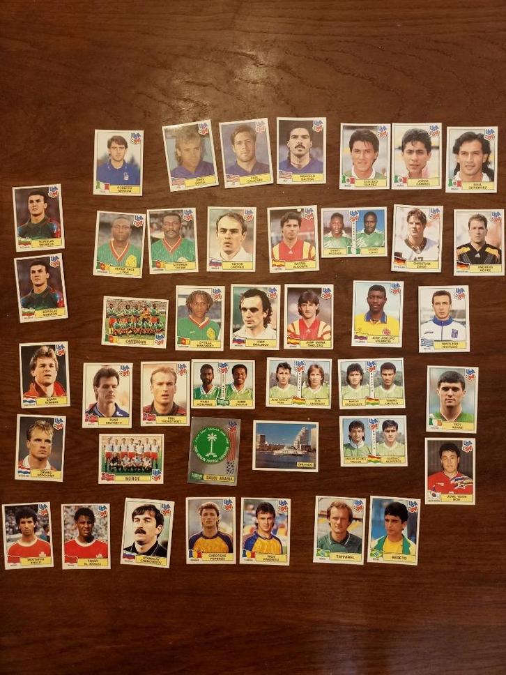 42 Panini stickers USA'94, Hobby en Vrije tijd, Stickers en Plaatjes, Gebruikt, Meerdere stickers, Ophalen