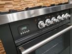 🔥Luxe Fornuis Boretti 70cm antraciet + rvs 4 pits 1 oven, Elektronische apparatuur, Fornuizen, 60 cm of meer, Zo goed als nieuw