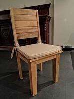 6 eetkamerstoelen in teak, Ophalen, Bruin, Zo goed als nieuw, Vijf, Zes of meer stoelen