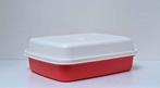 Tupperware™ « Plat à Marinade » blanc et rouge, Envoi, Neuf, Rouge, Boîte