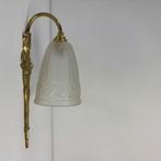 OUDE ART DECO WANDLAMP, Huis en Inrichting, Lampen | Wandlampen, Verzenden, Gebruikt, Glas, ART DECO