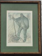 lithographie signe anto carte, Ophalen of Verzenden