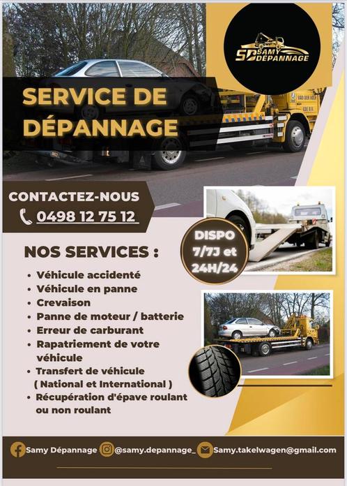Depannage national ou international, Services & Professionnels, Auto & Moto | Mécaniciens & Garages, Service de pneus, Autres travaux