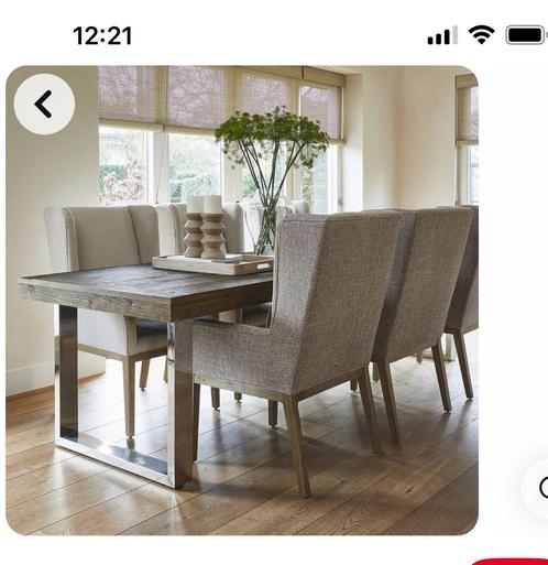 Riviera maison eettafel 230 lang, Huis en Inrichting, Tafels | Eettafels, Zo goed als nieuw, Ophalen