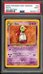 Xatu 1ère édition PSA 9 - 52/111 - Neo Genesis 2000, Envoi, Comme neuf, Cartes en vrac