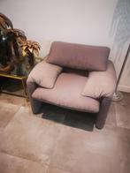 Vintage design fauteuil Cassina, Gebruikt, Stof, Ophalen of Verzenden