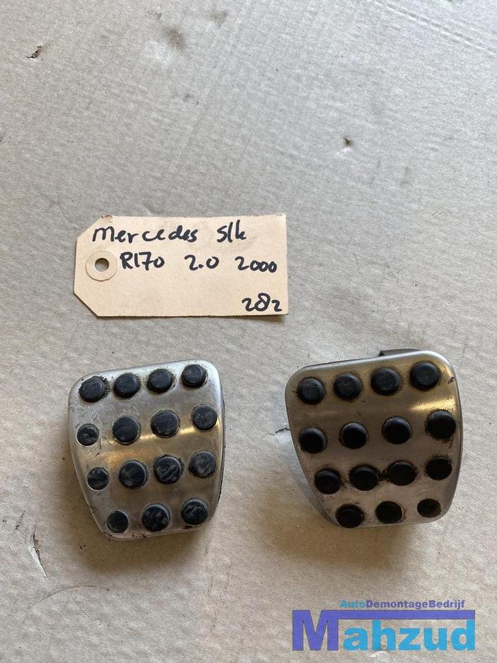 MERCEDES SLK R170 pedaal rubber chrome A1702900082 A17029002, Auto-onderdelen, Remmen en Aandrijving, Mercedes-Benz, Gebruikt