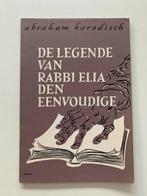 De legende van Rabbi Elia den eenvoudige, Abraham Horodisch, Livres, Utilisé, Enlèvement ou Envoi