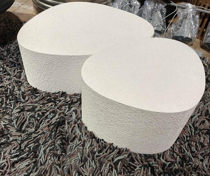 Witte salontafelset (PROMO), Huis en Inrichting, Tafels | Sidetables, Nieuw, Ophalen