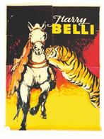 Harry Belli Circus Poster ca. 1950, Gebruikt, Ophalen