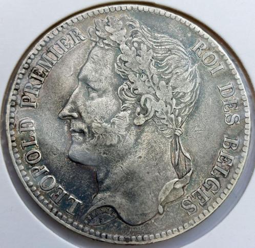 5 Frank 1844 Pos A, Postzegels en Munten, Munten | België, Losse munt, Zilver, Zilver, Ophalen of Verzenden