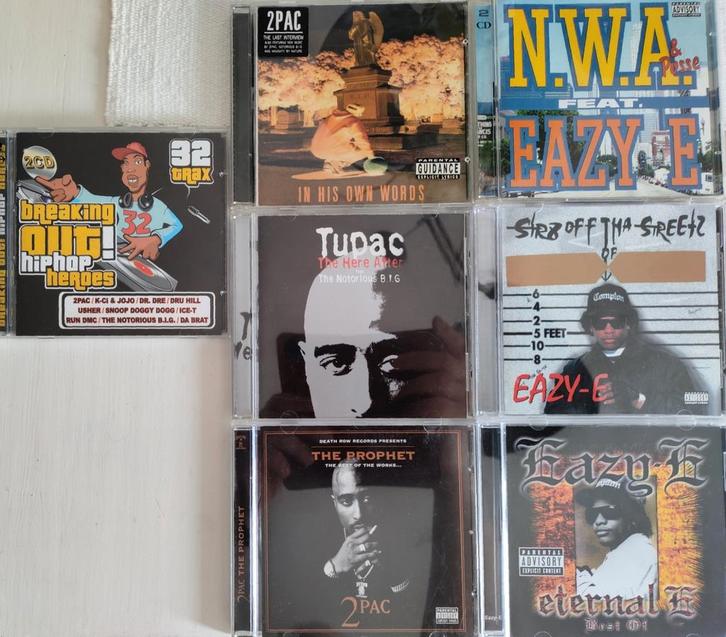 2Pac + Eazy E en anderen Hip Hop / Gangsta Tap cd's, Cd's en Dvd's, Cd's | Hiphop en Rap, Zo goed als nieuw, 1985 tot 2000, Ophalen of Verzenden