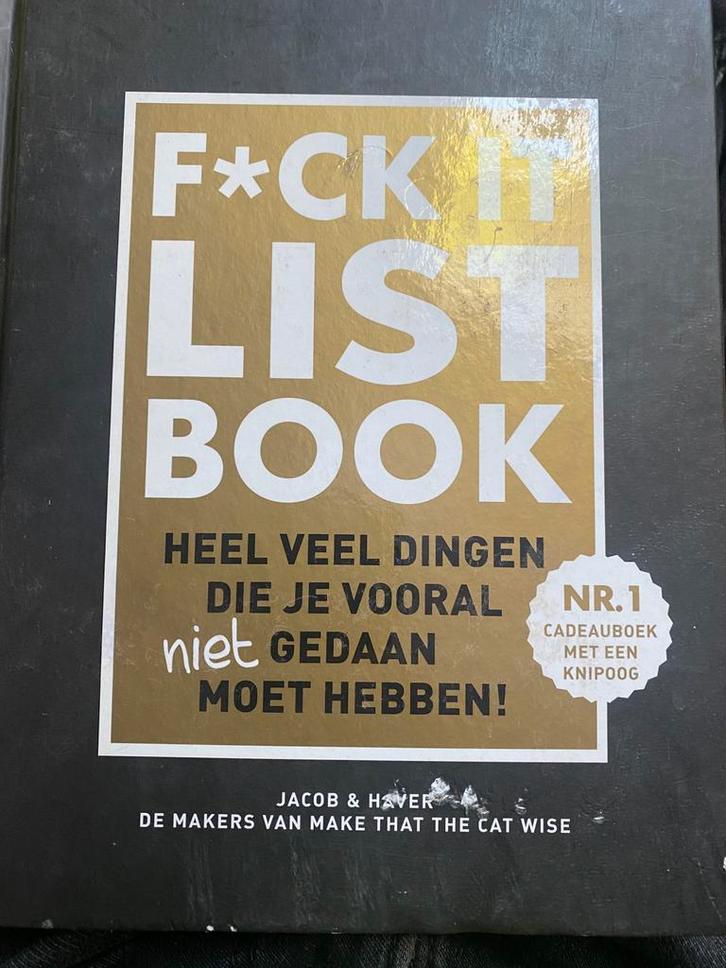 Jacob & Haver - F*CK-it list book, Boeken, Overige Boeken, Gelezen, Ophalen of Verzenden