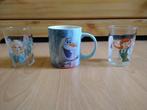 2x Glas & Mok Disney Frozen La Reine des Neiges, Ophalen of Verzenden, Overige figuren, Zo goed als nieuw, Servies