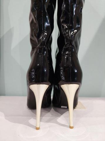 609C* sexy zwarte laklaarzen met hakken van 10 cm (42) beschikbaar voor biedingen