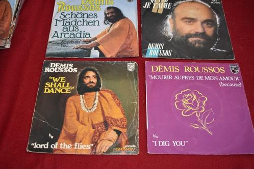 45t vinylhits van DEMIS ROUSSOS, uit de jaren '70, Cd's en Dvd's, Vinyl Singles, Zo goed als nieuw, Single, Pop, Ophalen of Verzenden