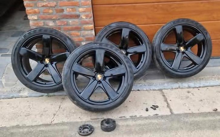 4 Jantes 21 " porsche design 295/35r21 xl, Autos : Pièces & Accessoires, Pneus & Jantes, Jante(s), Pneus été, 21 pouces, 295 mm