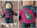 Kledijset dino met muts voor kleine Jules, Kinderen en Baby's, Ophalen of Verzenden, Nieuw, Overige typen