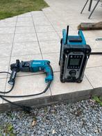 Klopboor en werfradio makita, Ophalen, Zo goed als nieuw