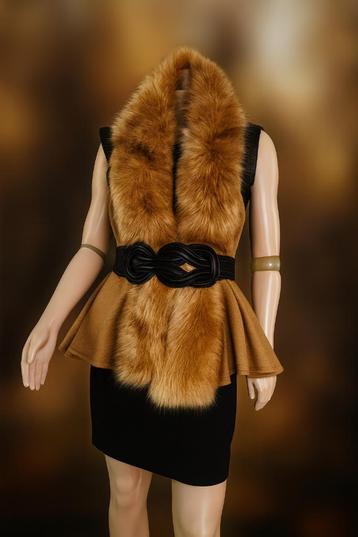 Stijlvolle faux fur gilet van Versia by Bel&Bo – maat S/M beschikbaar voor biedingen