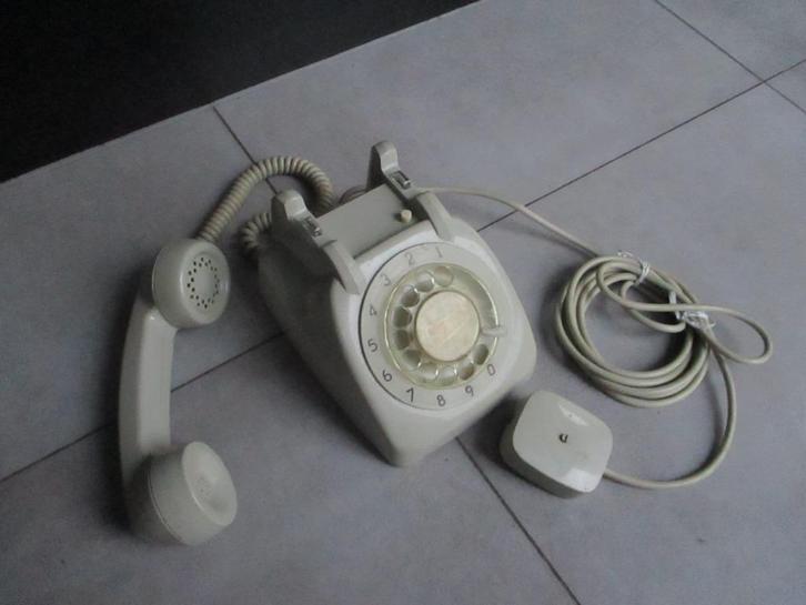 Vintage telefoon met draaischijf ,Jaren '50 Oude telefoon, Telecommunicatie, Vaste telefoons | Niet Draadloos, Met draaischijf