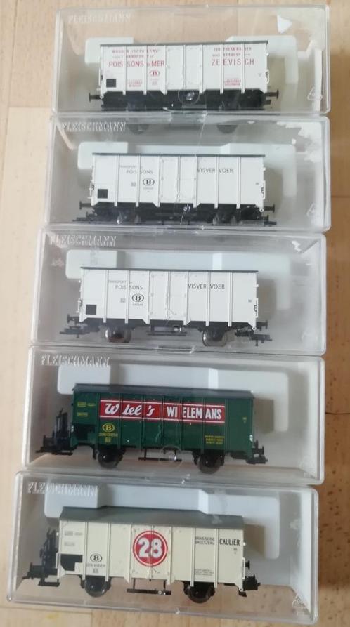 Fleischmann HO NMBS wagons, Hobby en Vrije tijd, Modeltreinen | H0, Nieuw, Wagon, Gelijkstroom, Fleischmann, Analoog, Verzenden
