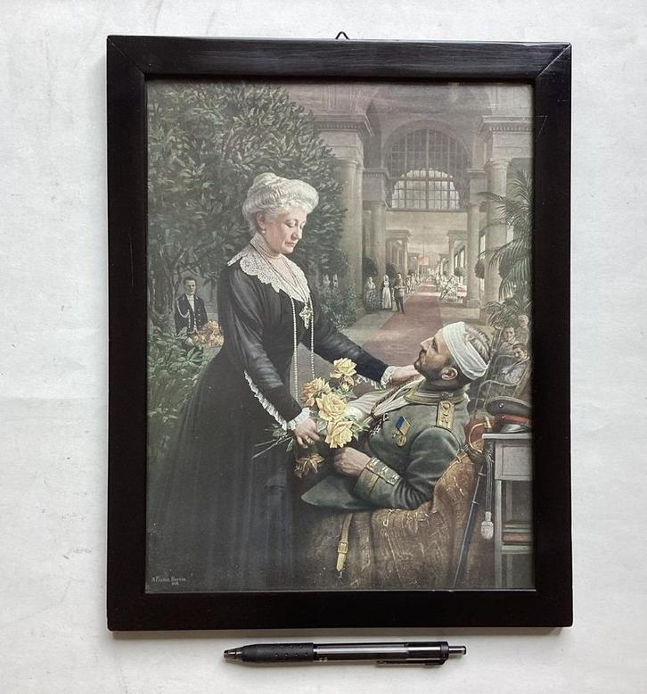 Duitsland, Eerste Wereldoorlog - Prent - 1915, Antiek en Kunst, Kunst | Beelden en Houtsnijwerken, Ophalen of Verzenden