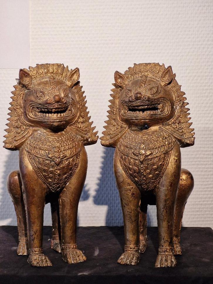 Thai tempel leeuwen, Antiek en Kunst, Kunst | Niet-Westerse kunst, Ophalen of Verzenden