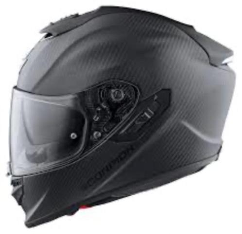SCORPION EXO-1400 EVO CARBON AIR HELM, Motoren, Kleding | Motorhelmen, Heren, Integraalhelm, M, Overige merken, Tweedehands, Ophalen of Verzenden