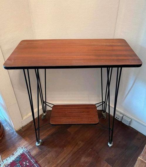 🟪⭐️🟣 Top Retro mooie consolepoten trapeze zwart smeedijzer, Antiek en Kunst, Antiek | Verlichting, Ophalen