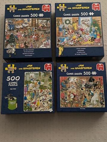 Lot van 4 puzzels Van Haasteren ( 4 x 500 stukjes ) beschikbaar voor biedingen