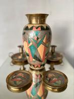 Vintage geëmailleerde messing set, Ophalen