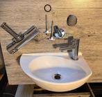 Villeroy & Boch wandfonteintje met sifon/afvoer en kraan‑set, Huis en Inrichting, Keuken | Servies, Ophalen, Gebruikt