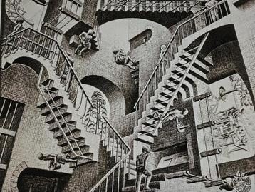M.C. Escher   Relativiteit 1953  In perfecte staat  Op 200 g
