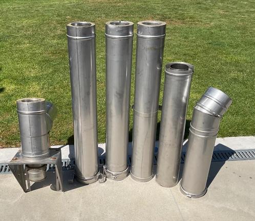 Inox kachelbuizen geisoleerd, Doe-het-zelf en Bouw, Ventilatie en Afzuiging, Ophalen