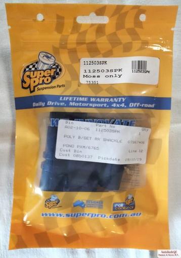 Bush Set, rear spring shackle, polyurethane 112503SPK beschikbaar voor biedingen
