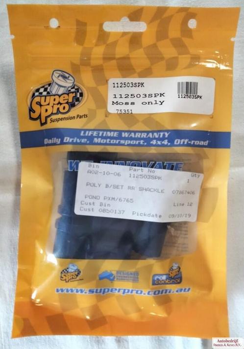 Bush Set, rear spring shackle, polyurethane 112503SPK, Auto-onderdelen, Ophanging en Onderstel, Overige automerken, Nieuw, Ophalen of Verzenden