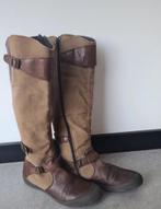 Hippe toffe gemakkelijke lederen laarzen Pataugas, Kleding | Dames, Schoenen, Hoge laarzen, Bruin, Verzenden, Zo goed als nieuw